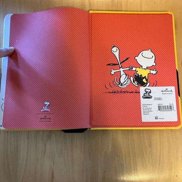 Peanuts Charlie Brown ZigZag Hardbound Journal - by Hallmark - Picture 8 of 11